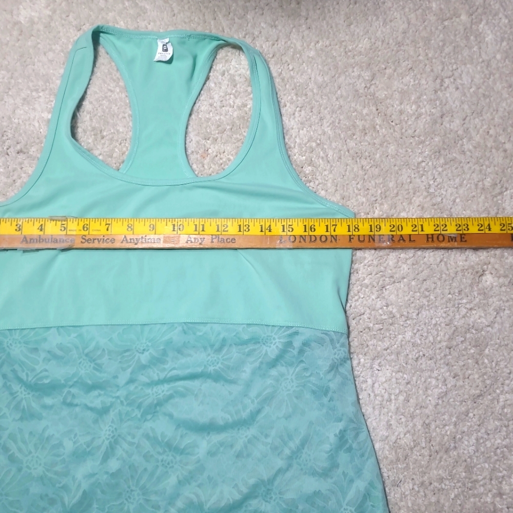 Fabletics Mint Green Racerback Workout Tank - Picture 5 of 7